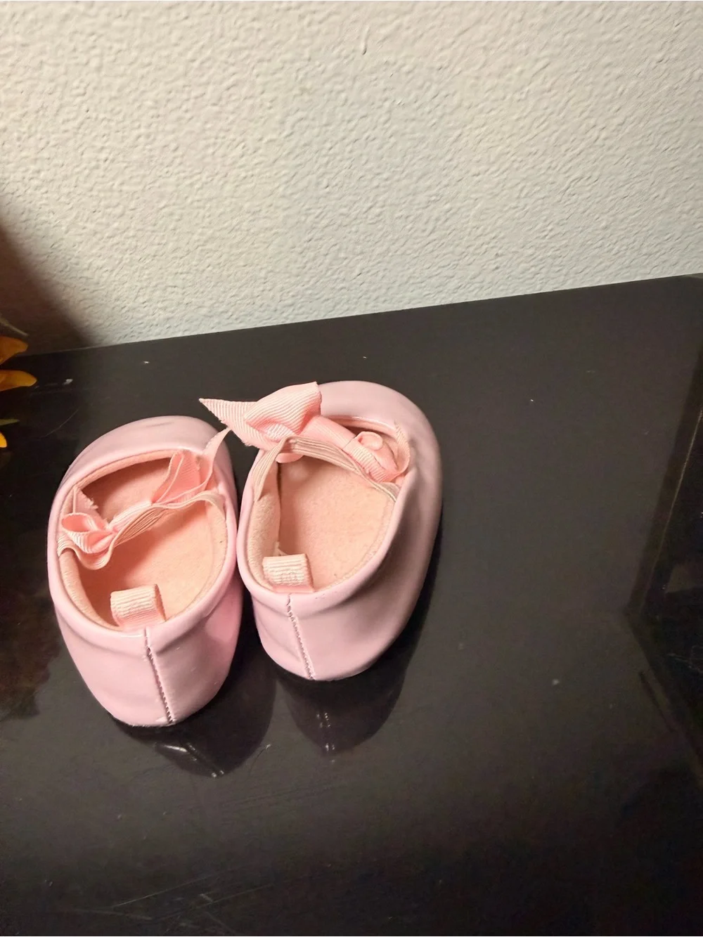 Baby Pink Toddler Ballet Flats with Bow Accent
